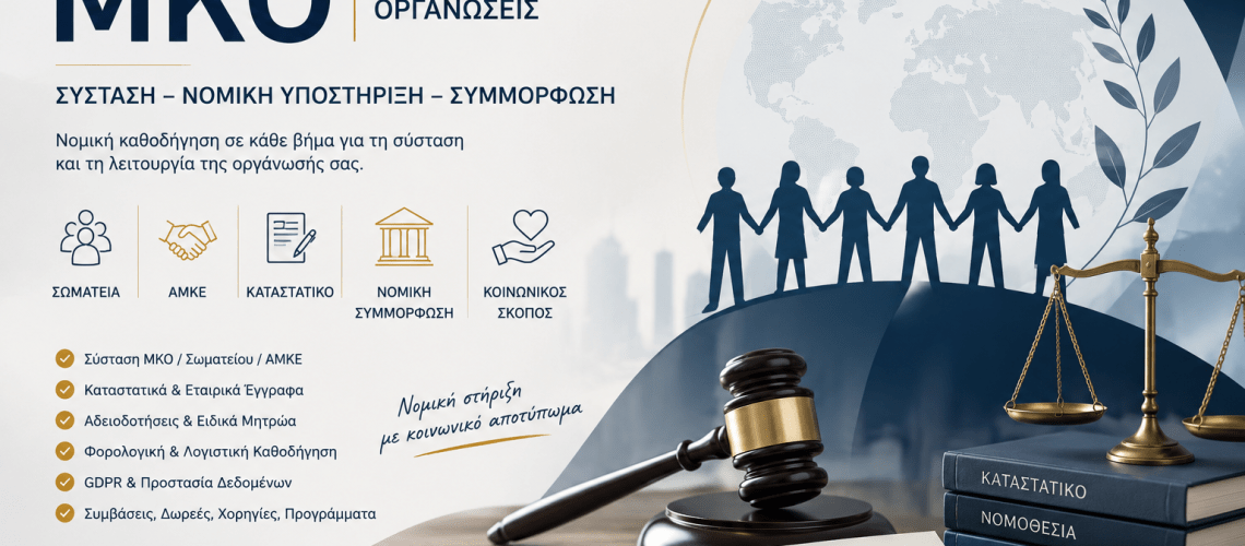 Σύσταση ΜΚΟ στην Ελλάδα: νομικές μορφές - διαδικασία