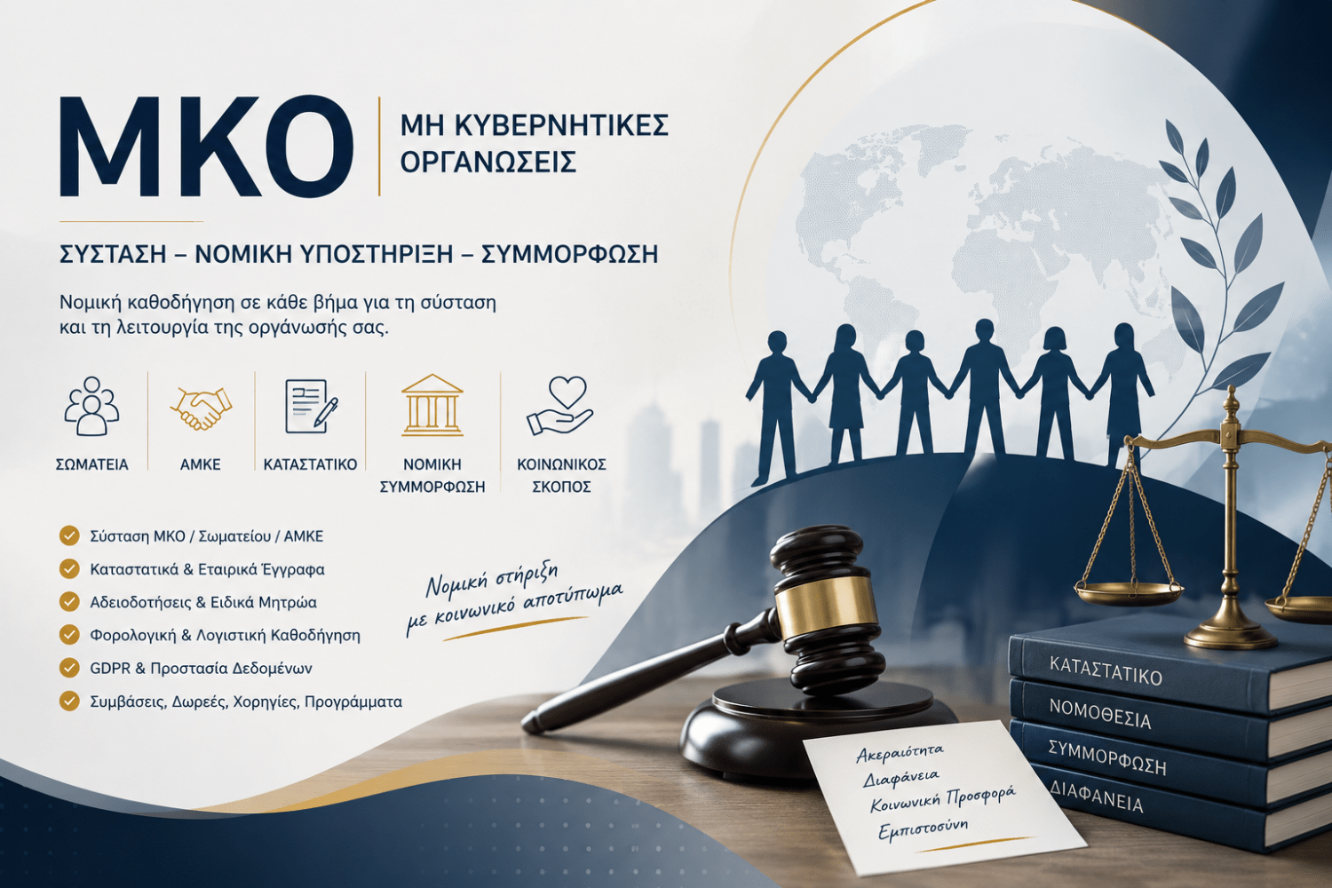 Σύσταση ΜΚΟ στην Ελλάδα: νομικές μορφές - διαδικασία